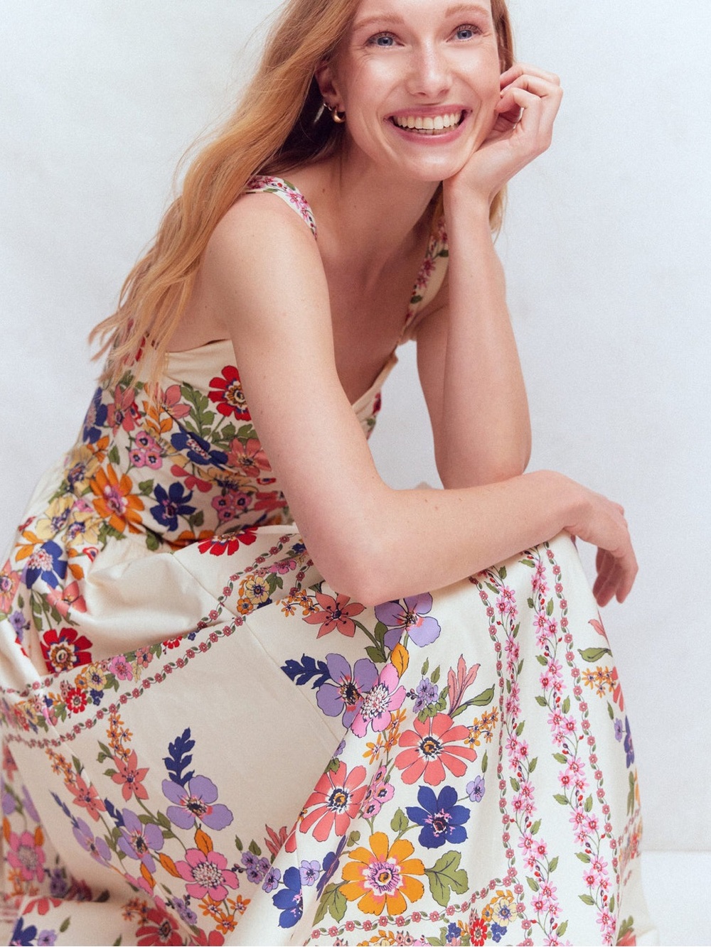 *NWT* Boden Meadow Fit & Flare Midi Dress - Picture 3 of 9